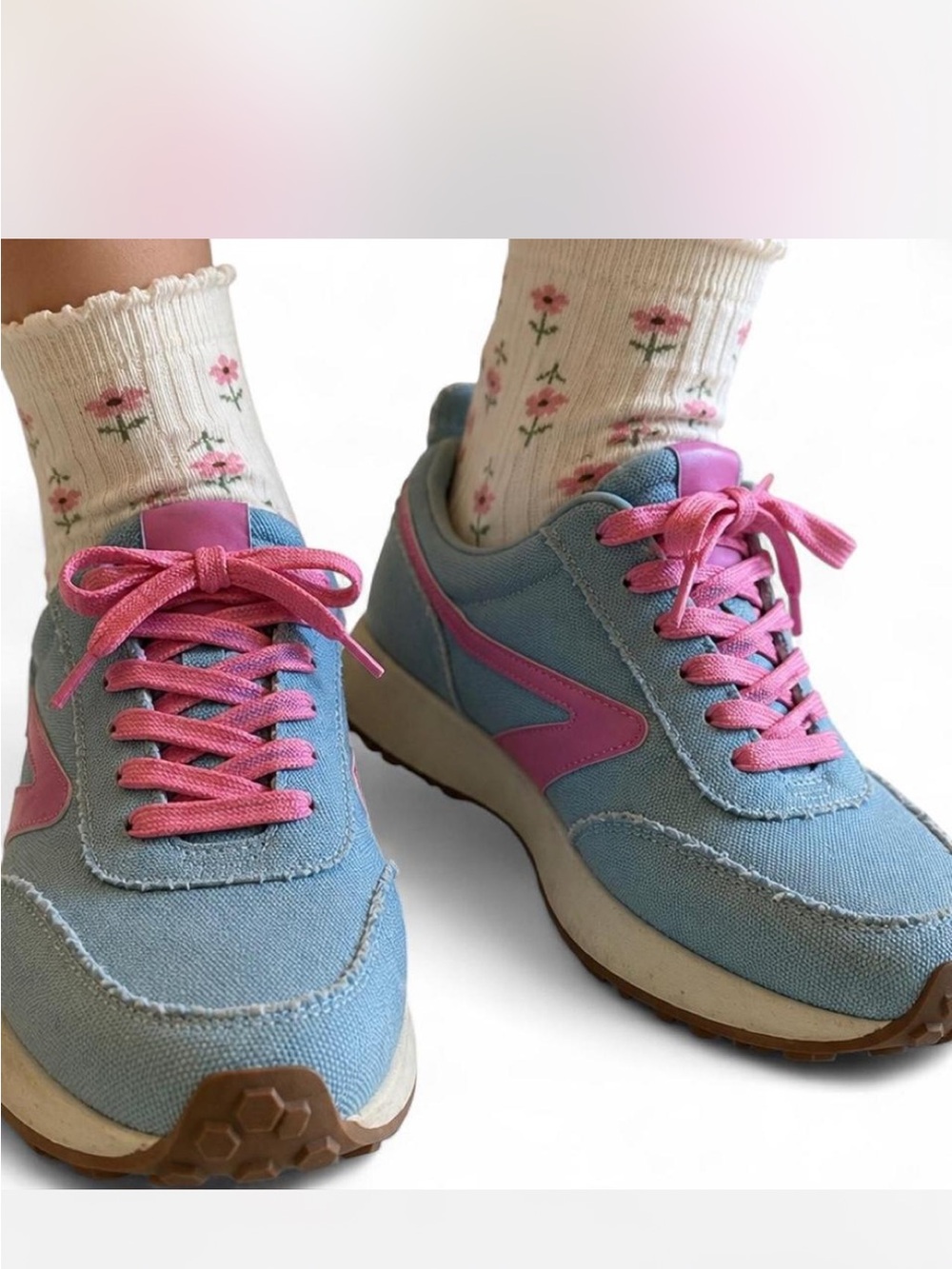 Dolce Vita Blue & Pink Retro Runner Sneakers